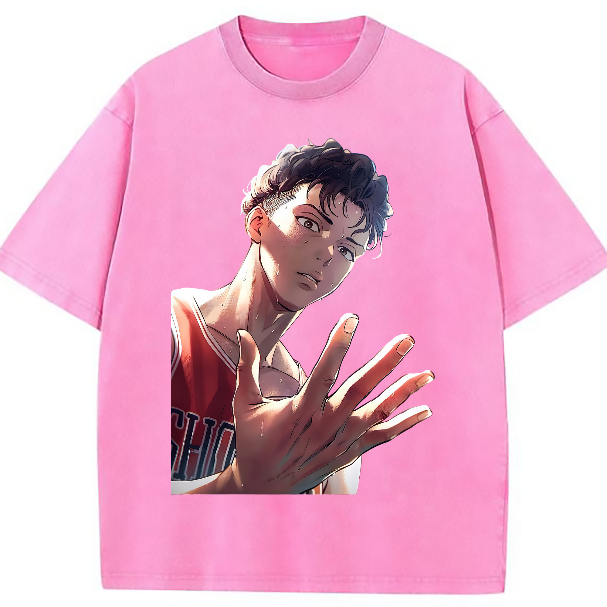 （画像用） SLAM DUNK／スラムダンク 綿100% ヴィンテージ風 半袖Tシャツ（フロントプリント）